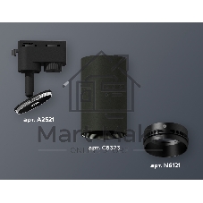 Светильник Ambrella light XT6323041 SBK/PBK черный песок/черный полированный MR16 GU5.3 (A2521, C6323, N6121)