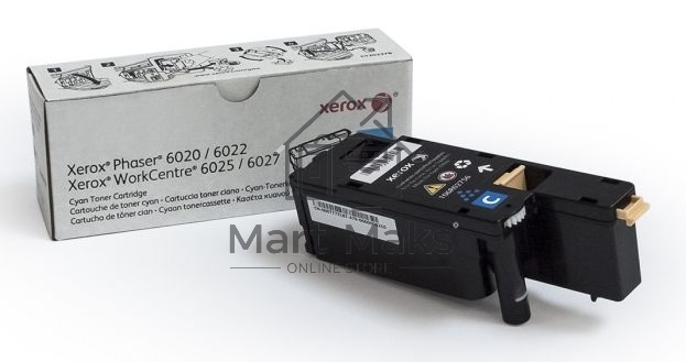Картридж лазерный XEROX 106R02760 голубой для Phaser 6020/22/WC 6025/27 (1000 стр.)(Channels)