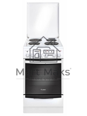 Плита электрическая Gefest 5140-01 белый, конфорок 4 электрических, духовка 55 л, 50 см x 85 см x 58.5 см