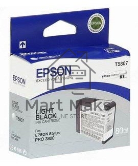 Струйный картридж EPSON C13T580700 для Stylus Pro 3800 80 мл light black