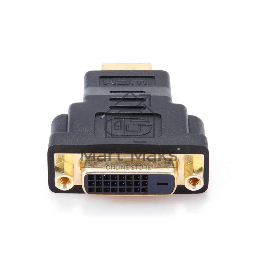 Переходник Gembird Переходник HDMI-DVI 19M/25F, золотые разъемы, пакет(A-HDMI-DVI-3)