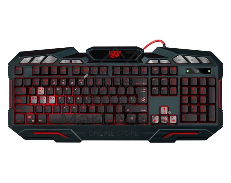 Клавиатура Defender Doom Keeper GK-100DL RUпроводная, USB, черный