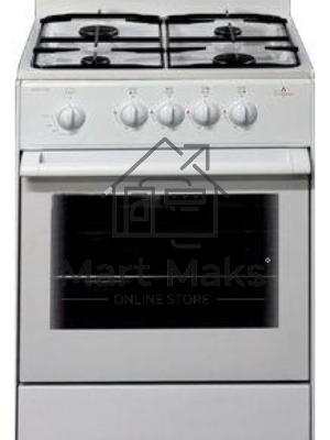 Плита газовая Darina S GM 441 001 W белый/черный, конфорок 4 шт, духовка 50 л, 50 см x 85 см x 51 см
