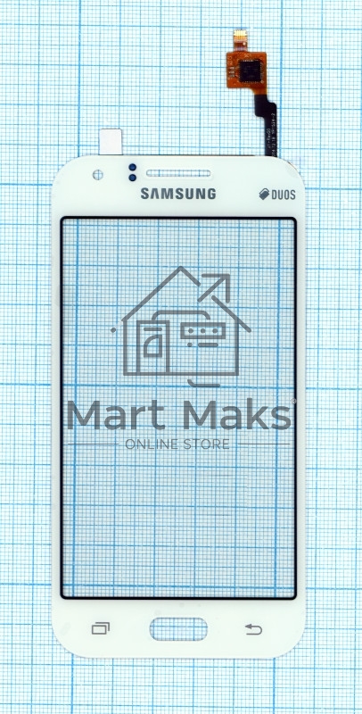 Сенсорное стекло (тачскрин) для Samsung Galaxy J1 SM-J100, белое