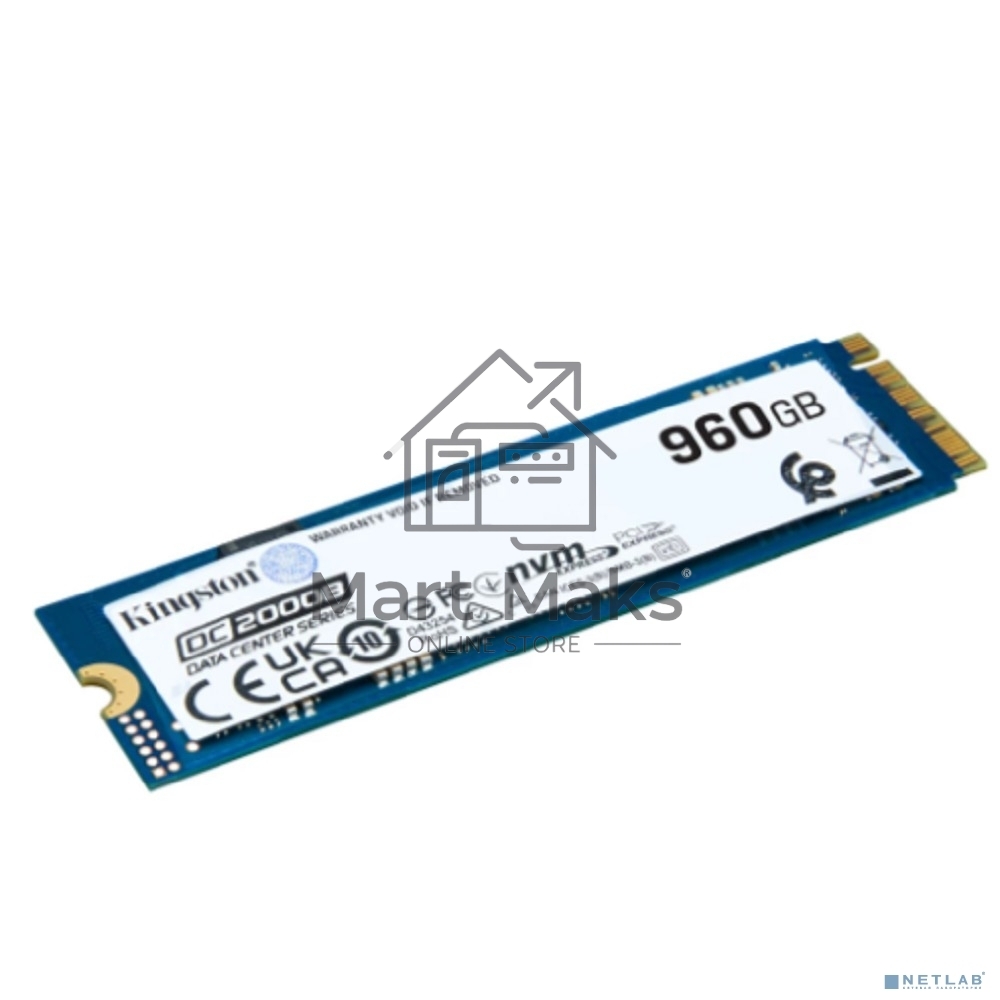 Накопитель SSD Kingston PCIe 4.0 x4 960GB SEDC2000BM8/960G DC2000B M.2 2280 0.4 DWPD