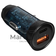 Автомобильное зарядное устройство Maxvi CCM-MS603PD 43W 6A (USB + Type-C, QC3.0 PD3.0) черный