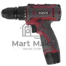 Дрель-шуруповерт Oasis ASD-12S, 12 В, 2 Ач, 22 Нм, щеточный