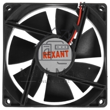 Вентилятор корпусной Rexant RX 9225MS, 92 мм, 2500 об/мин, 30 дБ, 2 pin, без подсветки
