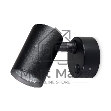 Накладной поворотный спот с выключателем Ambrella light TA1292 BK черный GU10 max 12W 87*55*138