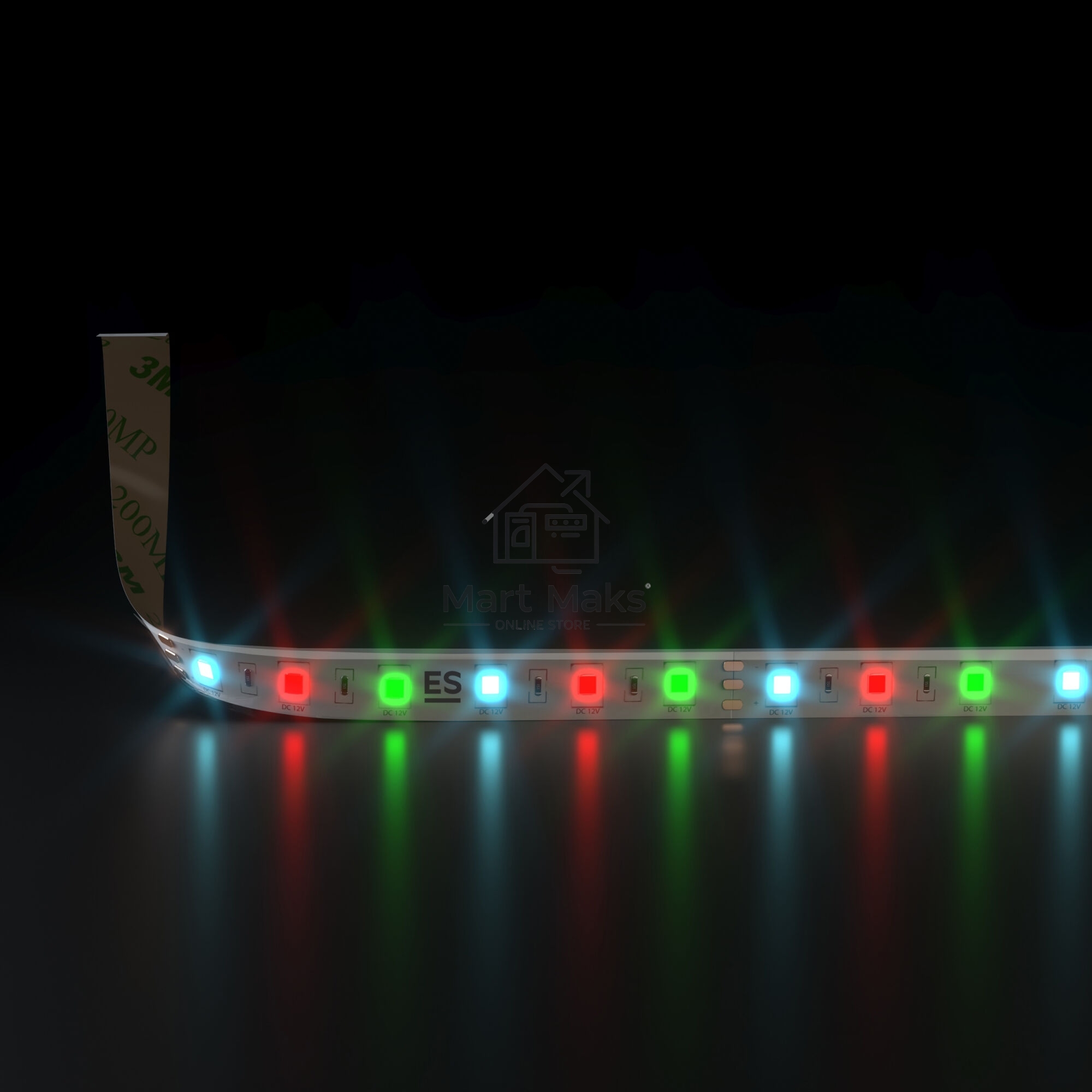 Лента светодиодная 5050 12V 60Led 14,4W IP65 RGB / 60Led 14,4W IP65 мульти
