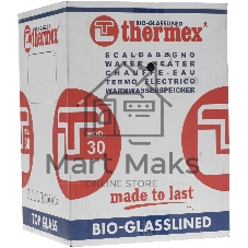 Водонагреватель электрический Thermex TitaniumHeat 30 V Slim белый, накопительный, 30 л, 2 кВт, настенный, вертикальный, узкий корпус, бак с титановым покрытием