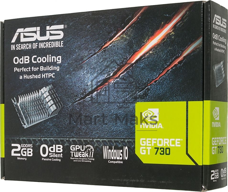 Видеокарта Asus GT730-SL-2GD5-BRK nVidia GeForce GT 730 2048Mb 64bit GDDR5 902/5010 DVIx1/HDMIx1/CRTx1/HDCP PCI-E Ret