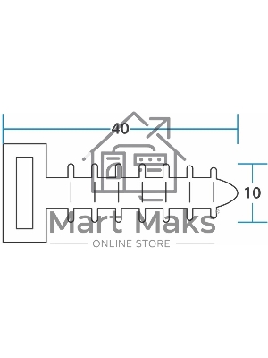 Дюбель под стяжку Rexant (база), d=10 х 40 мм, черный, упаковка 100 шт.