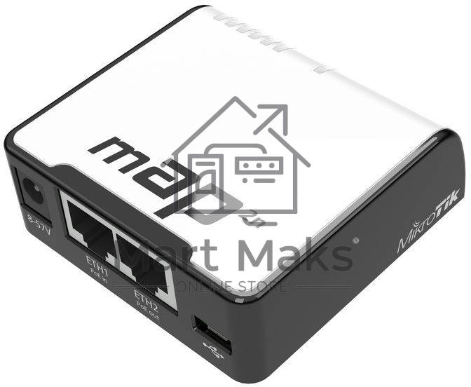 Беспроводной маршрутизатор MikroTik RBmAP2nD 802.11n 300Mbps 2.4 ГГц -1xLAN PoE белый