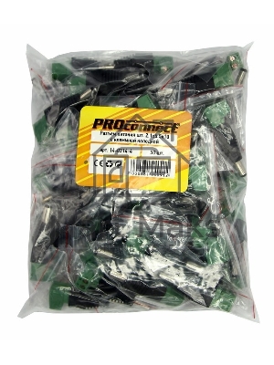 Разъем питания штекер 2.1х5.5 с клеммной колодкой PROCONNECT