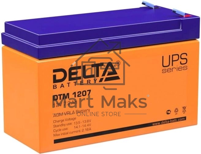 Батарея Delta DTM 1207 (12V, 7.2Ah)