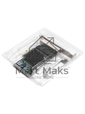 Сетевой адаптер ExeGate EXE-BCM5719 (PCI-E x4 v2.0, порты 4xRJ45, 10/100/1000Mbps, Gigabit Chipset Broadcom BCM5719)