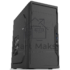 Компьютерный корпус Foxline FL-733R-FZ450R-U32C-PH mATX case, black, w/PSU 450W 12cm, w/2xUSB 2.0, w/2xUSB 3.0, w/1xType-C (USB 2.0), w/2xcombo audio, w/pwr cord, w/o FAN