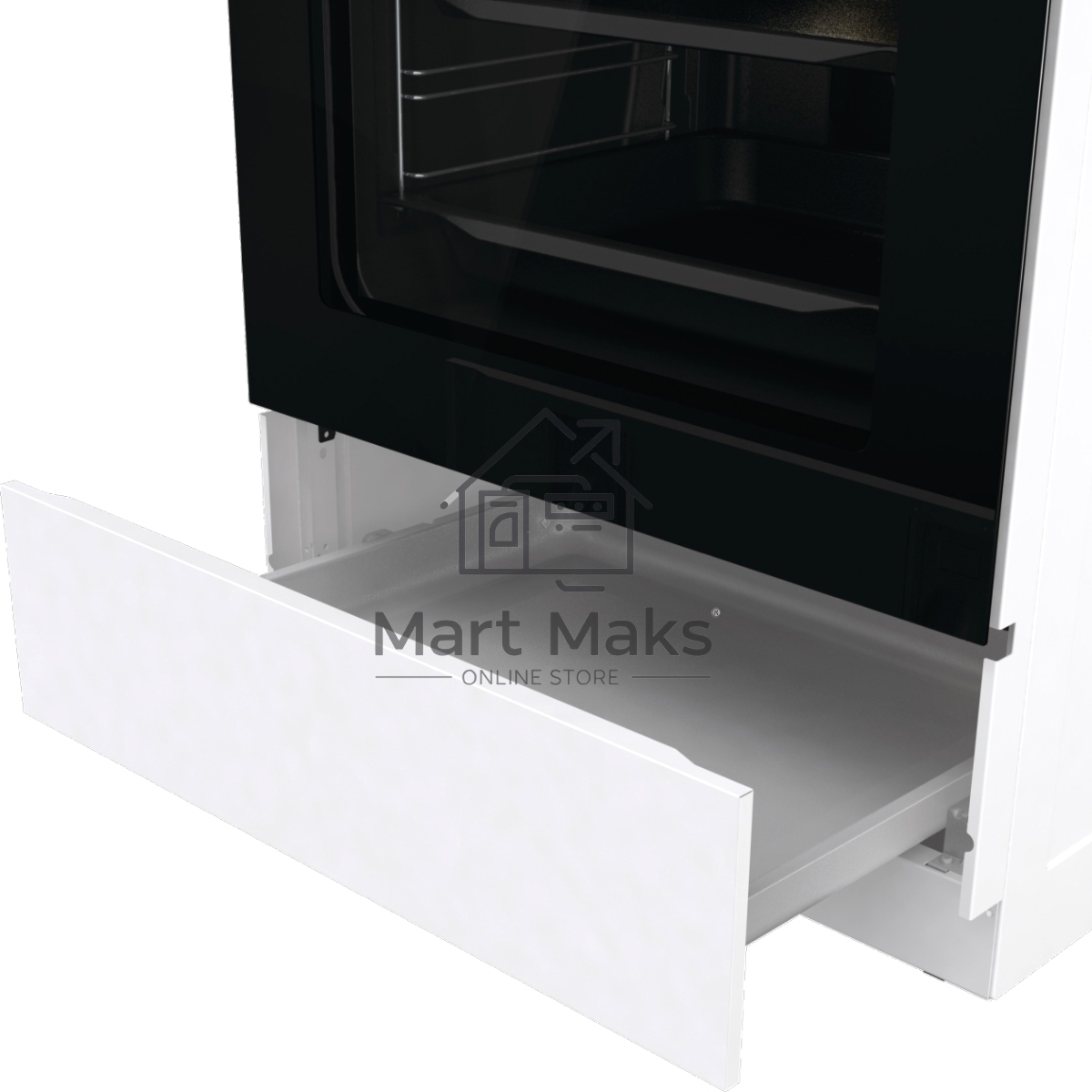 Плита электрическая Gorenje GECS6C70WC белый, конфорок 4 электрических, духовка 71 л, 60 см x 85 см x 60 см