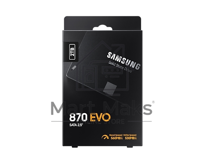 Накопитель SSD Samsung 870 EVO, 2TB, SATA III, 2.5