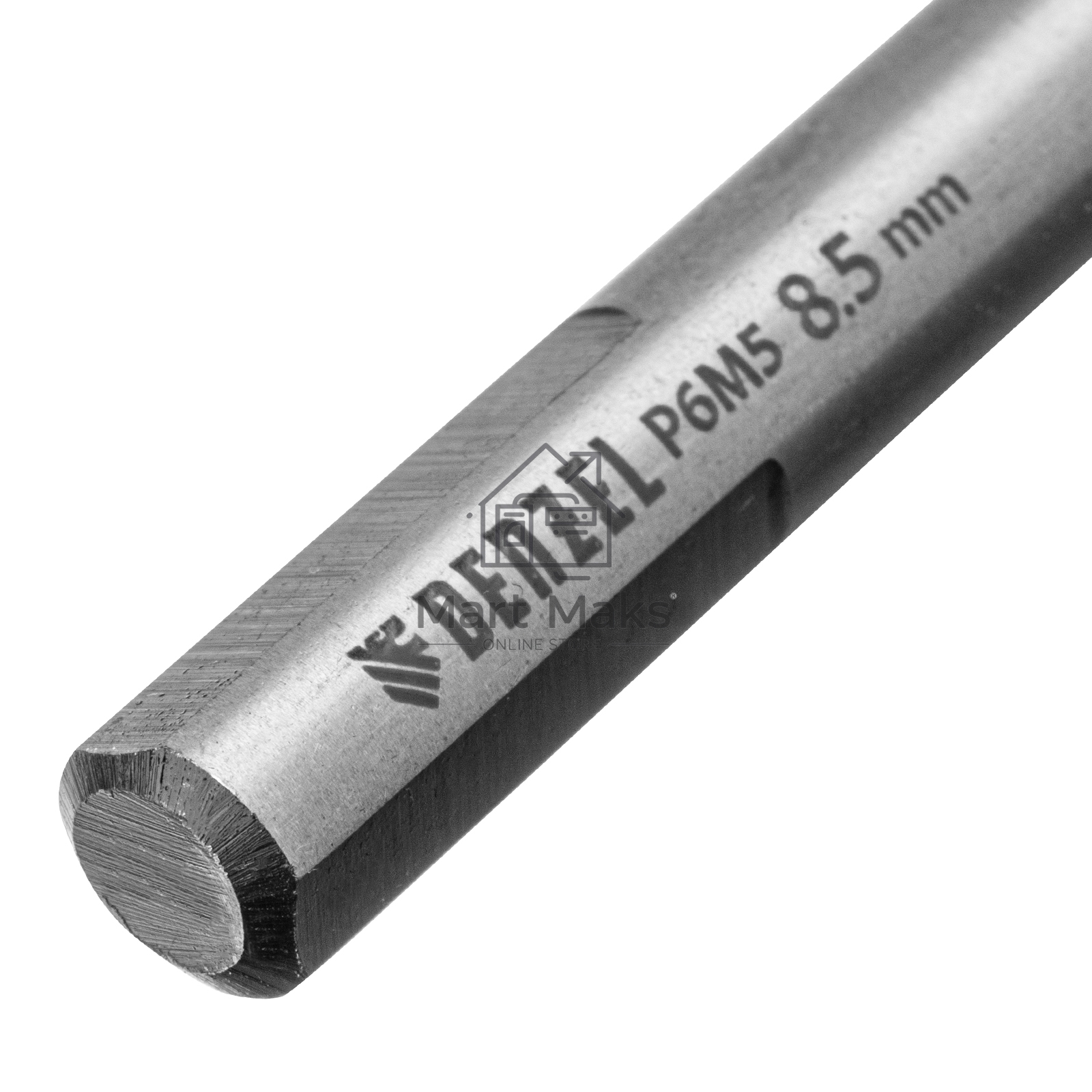Сверло спиральное по металлу 8,5 x 117мм, Р6М5, Golden Tip, многогранная заточка Denzel