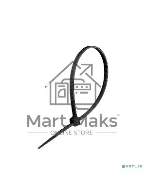 Стяжка (хомут) нейлоновая ExeGate CV66-350x4.8B (нейлон 6.6, 350x4.8мм, неоткрывающаяся, halogen free, -40°C - +85°C, черная, 100 шт)