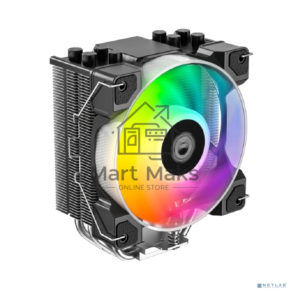Кулер ID-Cooling SE-214-XT DF ARGB черный 120мм алюминий+медь 1500rpm 27db 4-pin 180W 150мм