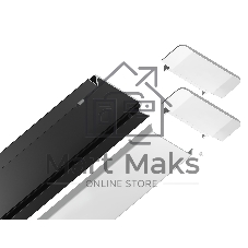Алюминиевый профиль Ambrella light GP1100BK черный 2000*30.6*6