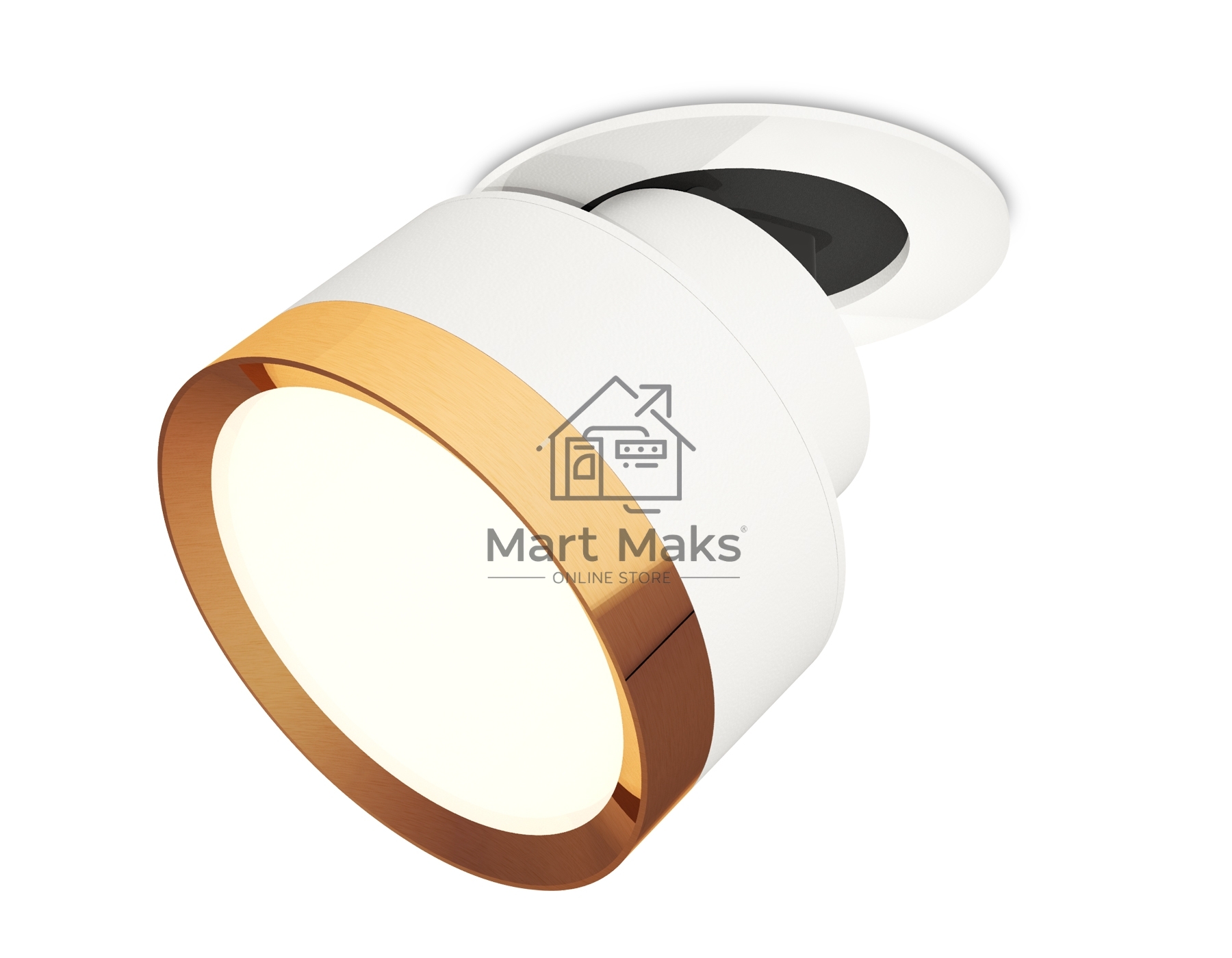 Светильник Ambrella Light XM8101503 SWH/PYG белый песок/золото желтое полированное GX53 (A2241, A2105, C8101, N8124)