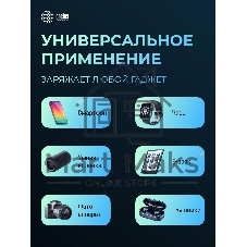 Портативный аккумулятор Cactus CS-PBFSKA-30000 30000mAh 22.5W 4.5A USB-A/USB-C черный
