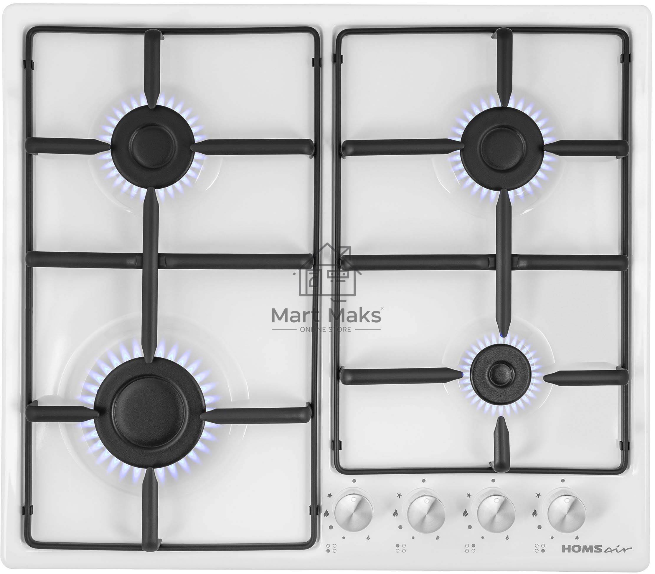 Газовая варочная панель HOMSair HGE643WH