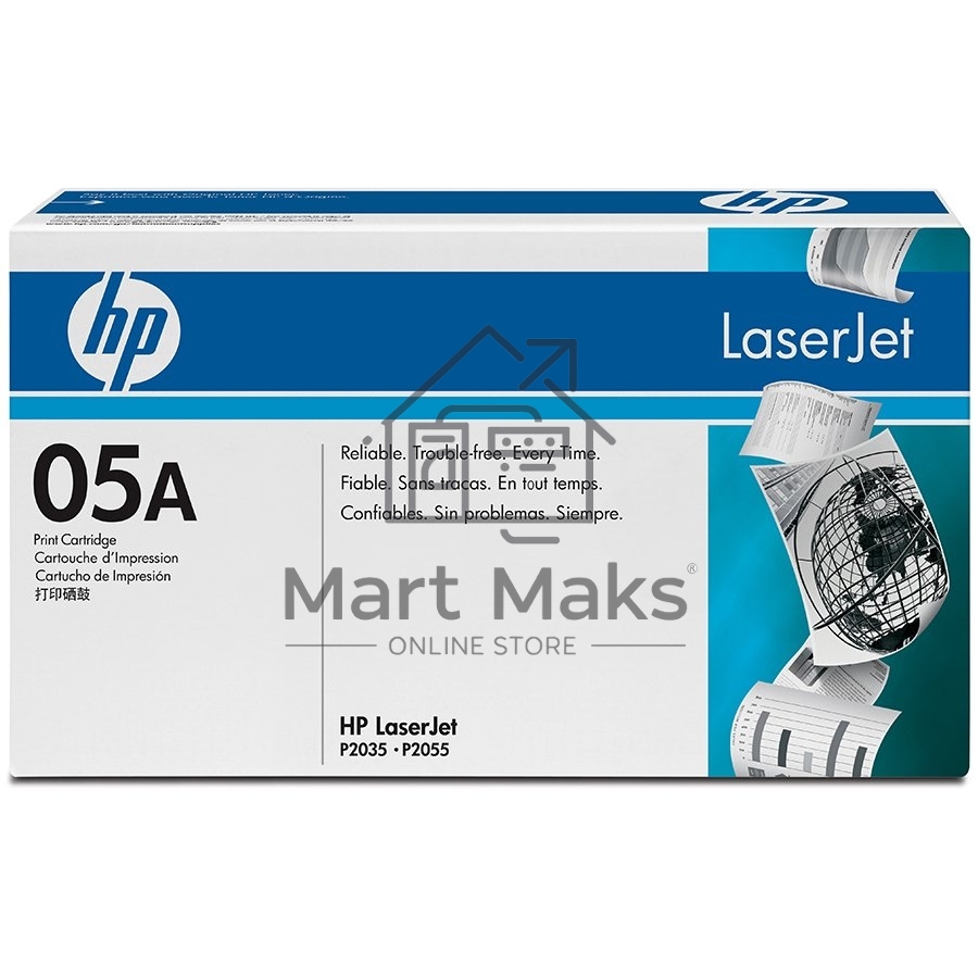 Картридж лазерный HP CE505A черный LJ P2055/P2035 (2300стр.)