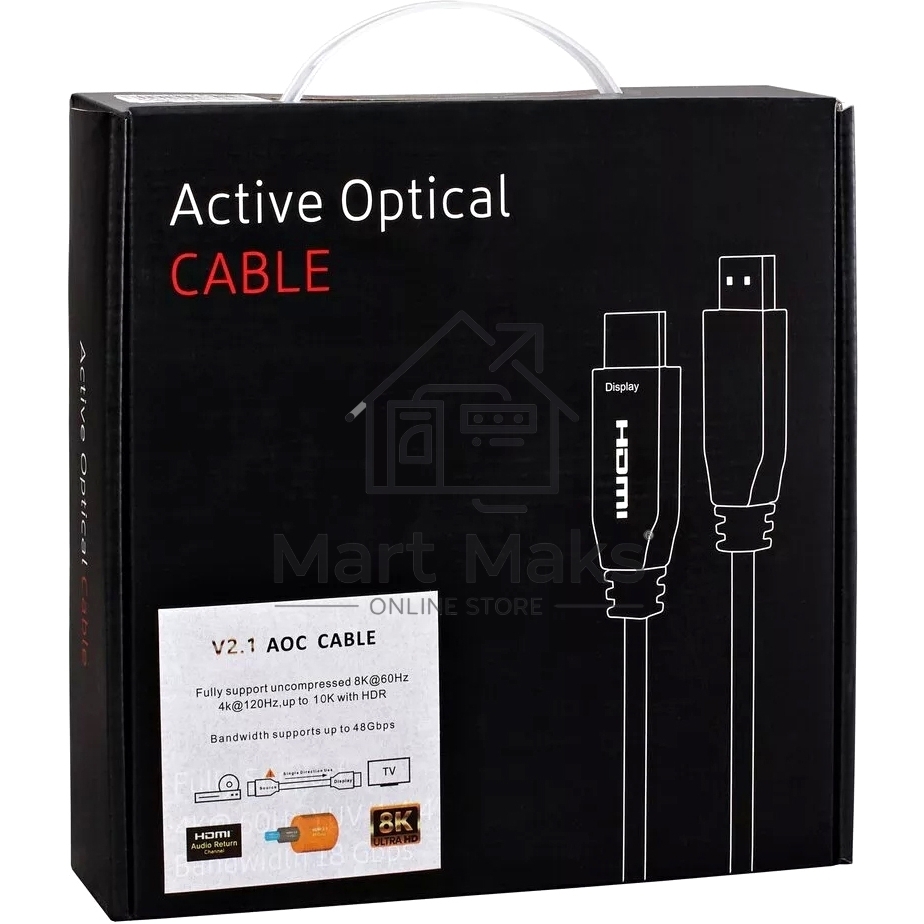 Активный оптический кабель HDMI 19M/M,ver. 2.1, 8K@60 Hz 20m Telecom TCG2120-20M