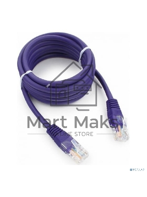 Патч-корд UTP Cablexpert кат.5e, 2м, литой, многожильный, фиолетовый