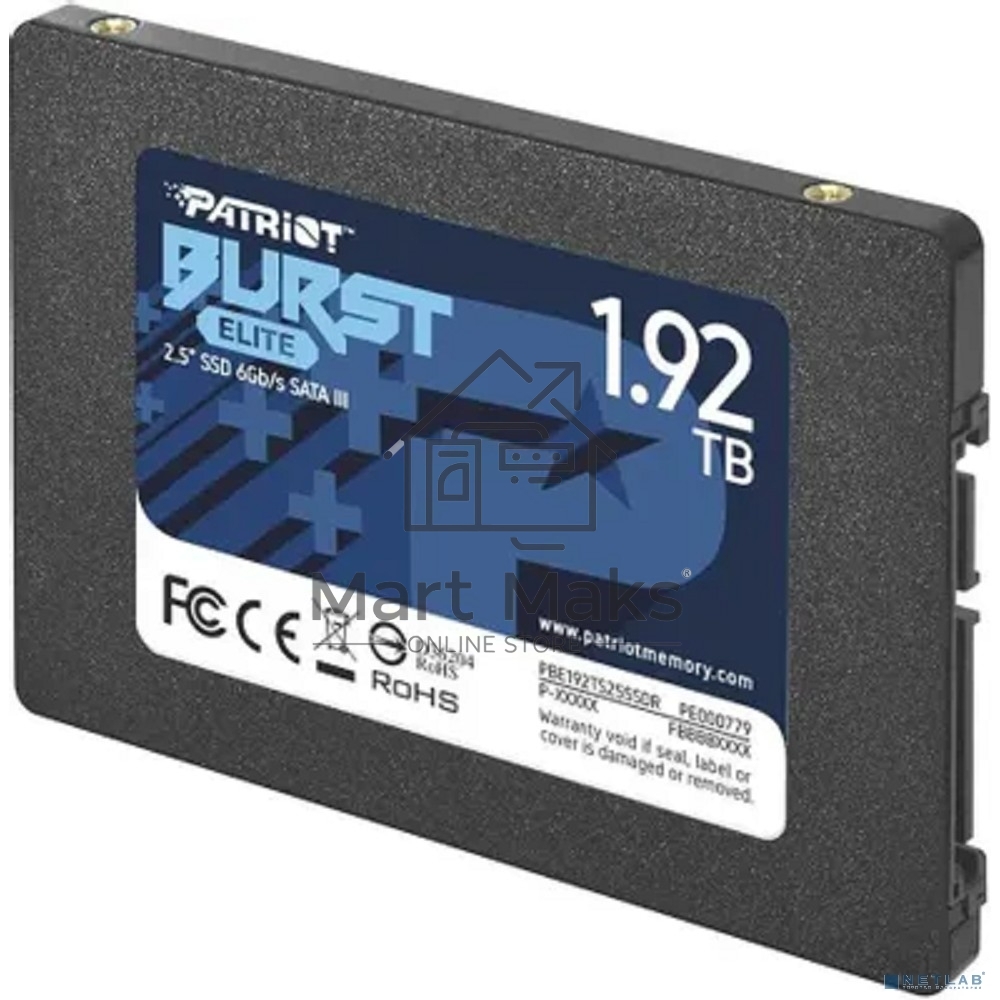 Накопитель SSD Patriot Burst Elite, 1.92Tb, SATA, 2.5