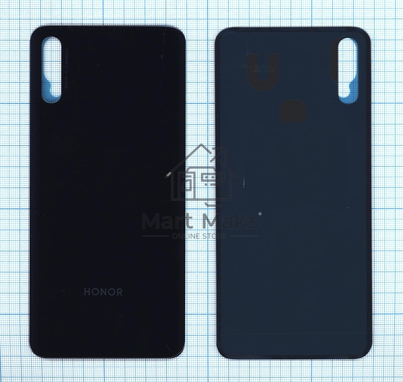 Задняя крышка для Huawei Honor 9X синяя (китайская версия)