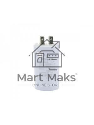 Конденсатор CBB60 20мкФ 450V (4 клеммы, крепление болтом) 304006