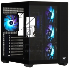 Компьютерный корпус Thermaltake View 380 TG ARGb черный без БП ATX 6x120мм 2x140мм 1x200мм 2xUSB3.0 audio bott PSU