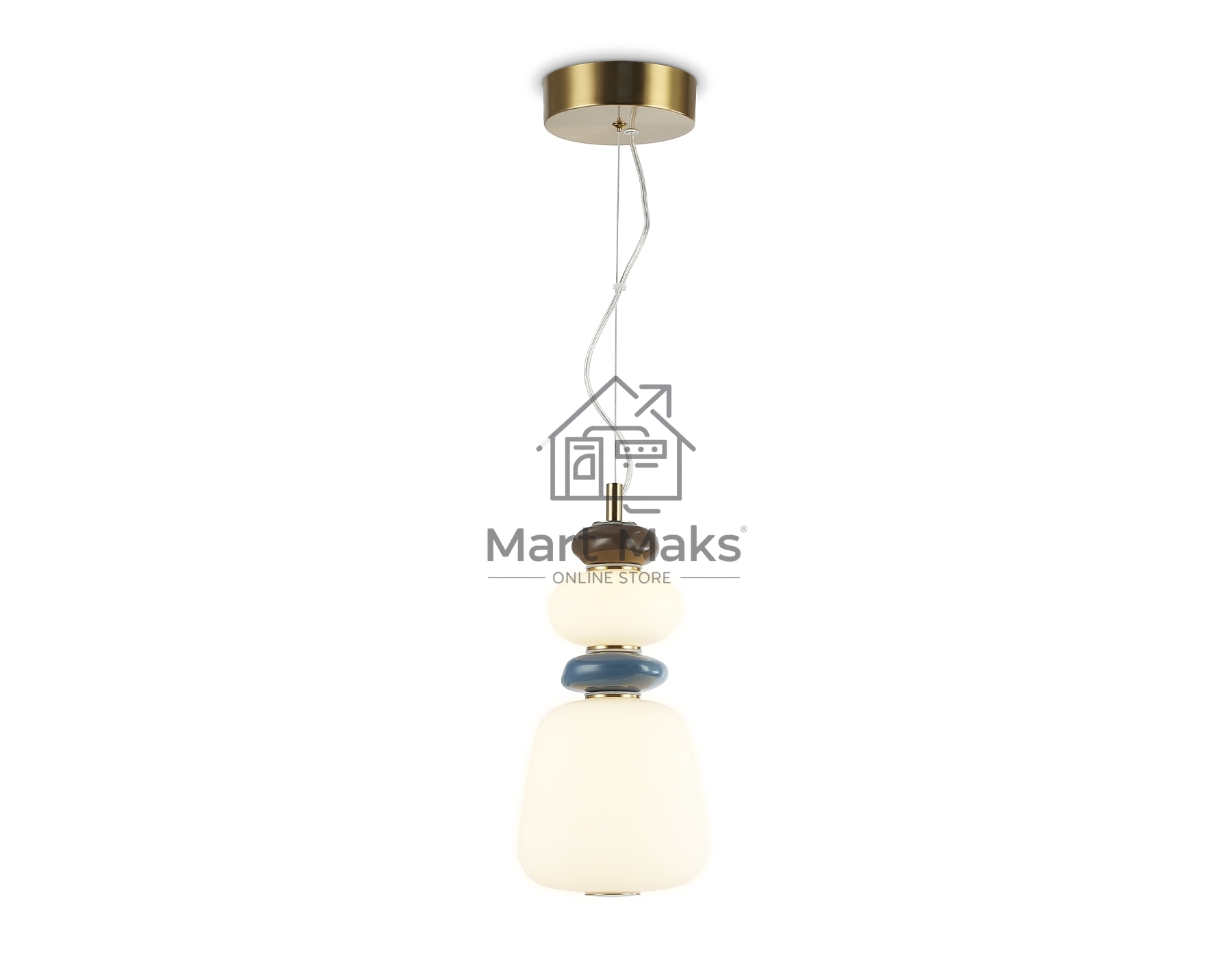 Светильник Ambrella light LH53162 SB/WH бронза/белый 12W 3000K D170*1510