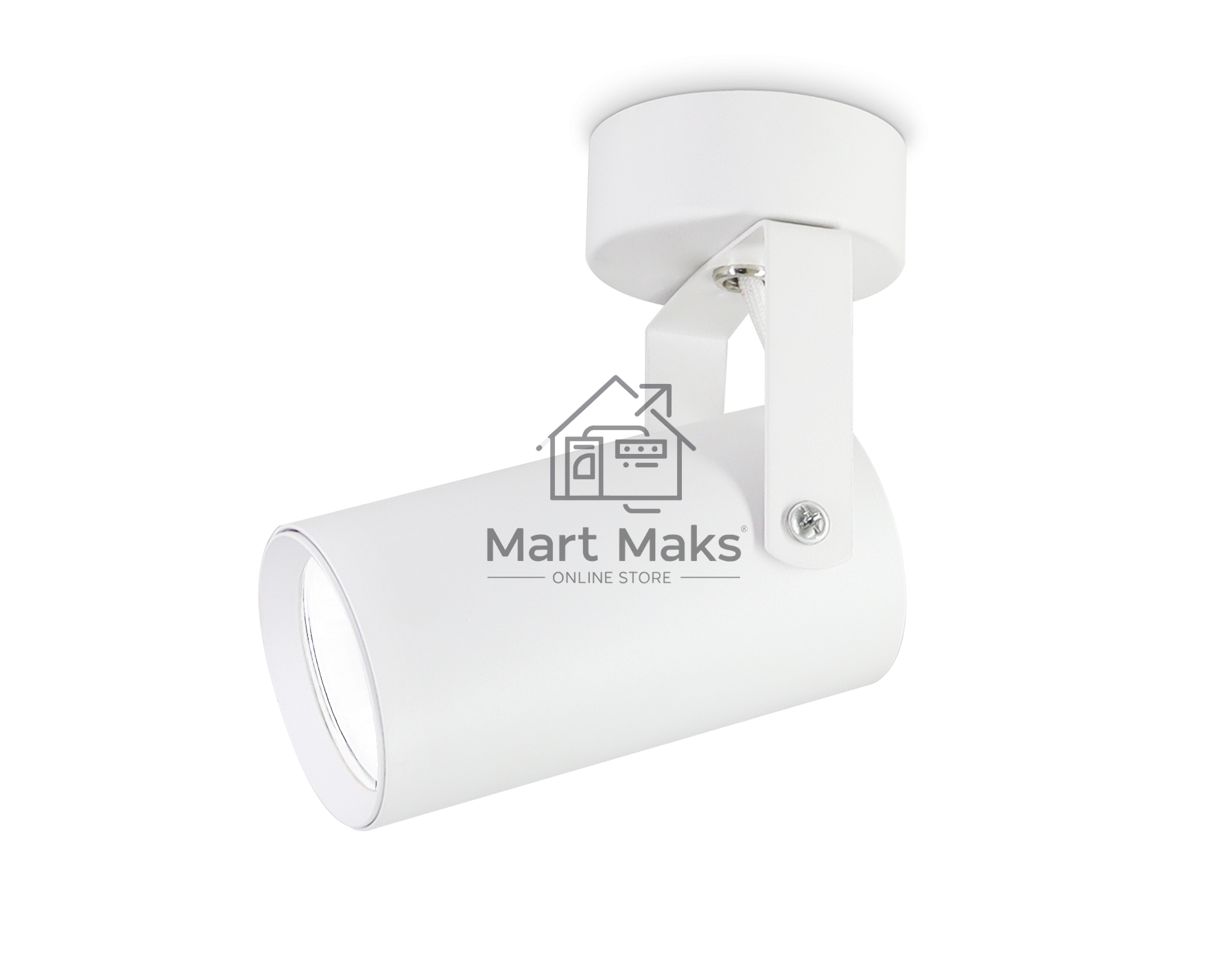 Накладной поворотный спот Ambrella light TA1302 WH белый GU10 max 12W 100*55*165