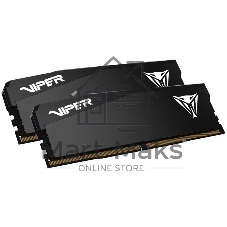 Оперативная память Patriot Viper Elite 5 Ultra, DDR5, 32GB (2x16GB), 6000 MHz, CL28, с радиатором, чёрный