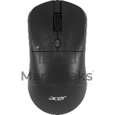 Мышь Acer OMR501 черный оптическая 1600dpi silent беспров. USB 4but (ZL.MCE11.016)