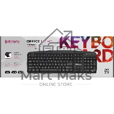 Клавиатура проводная Defender Office HB-910 RU, USB, черный