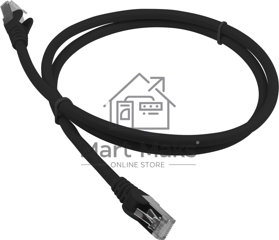 Патч-корд LANMASTER LSZH FTP кат.6A, 3.0 м, черный