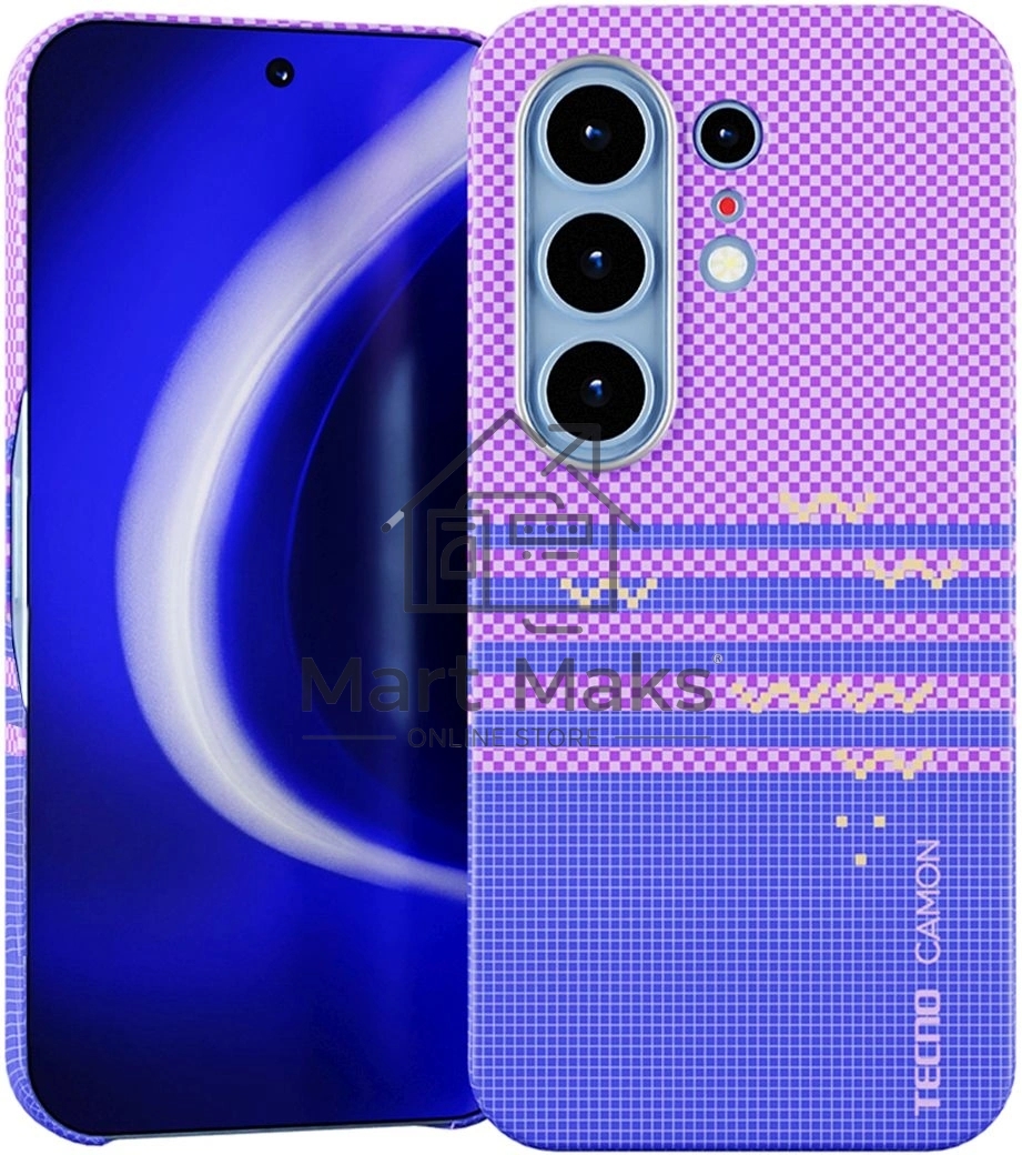 Чехол (клип-кейс) KRUTOFF для Tecno Camon 50 Ultra фиолетовый (1071712)