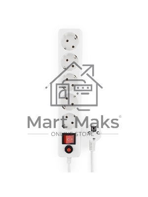 Сетевой фильтр Гарнизон ЕНLW-4 0,5 м 5 розеток белый 
