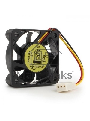 Вентилятор для корпуса Gembird D40BM-12A черный, 40 мм, 4000 об/мин, 30 дБ, 3 pin