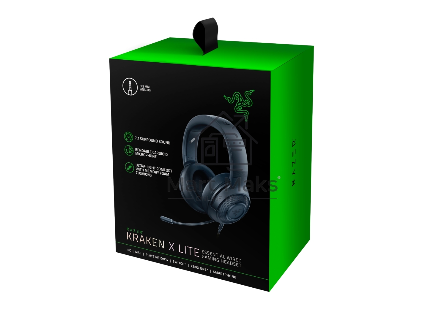 Гарнитура Razer Kraken X Lite Razer Kraken X Lite- Analog Gaming Headset - Russian Packaging