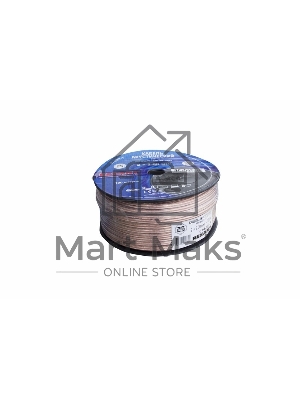 Кабель акустический Rexant 2х2,00 мм², прозрачный BLUELINE, бухта 100 м 01-6207-3