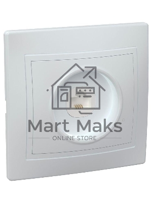 Розетка телефонная 1-м СП Кварта РТ10-КБ IP20 белый ИЭК ETK10-K01-DM